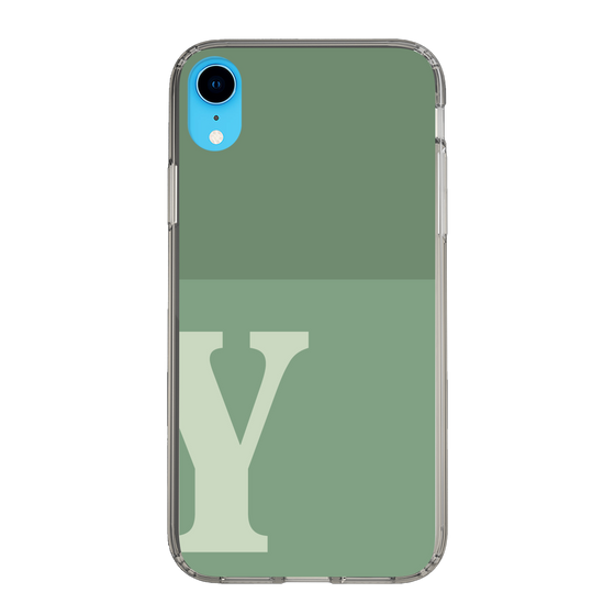Slim Protection Case［ Original - initial two tone - Y green ］