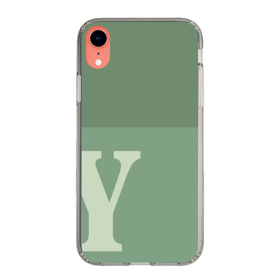 Slim Protection Case［ Original - initial two tone - Y green ］