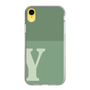 Slim Protection Case［ Original - initial two tone - Y green ］
