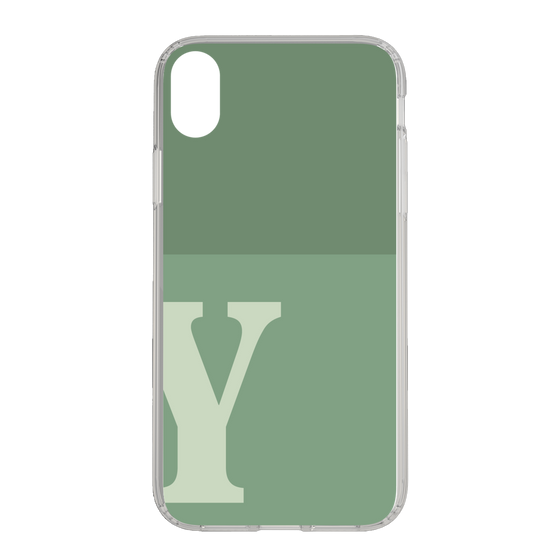 Slim Protection Case［ Original - initial two tone - Y green ］