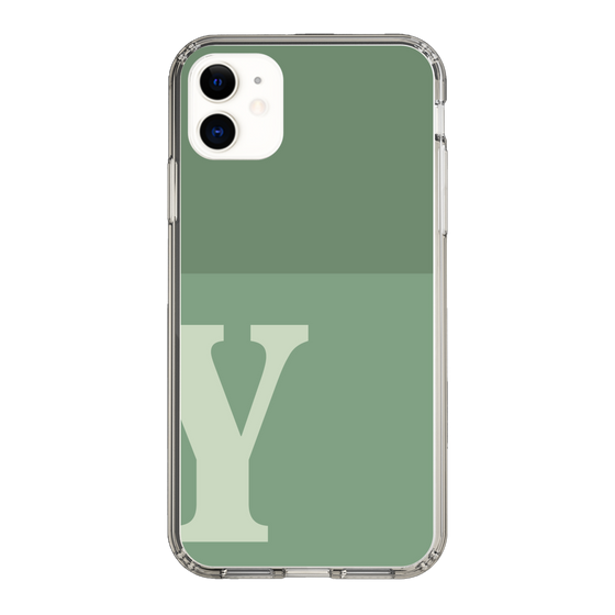 Slim Protection Case［ Original - initial two tone - Y green ］