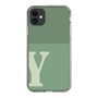 Slim Protection Case［ Original - initial two tone - Y green ］