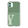 Slim Protection Case［ Original - initial two tone - Y green ］