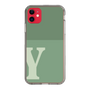 Slim Protection Case［ Original - initial two tone - Y green ］