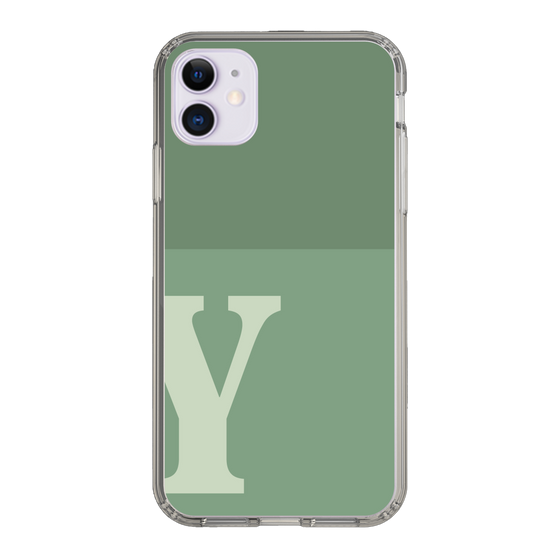 Slim Protection Case［ Original - initial two tone - Y green ］