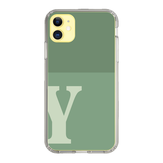 Slim Protection Case［ Original - initial two tone - Y green ］
