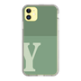 Slim Protection Case［ Original - initial two tone - Y green ］