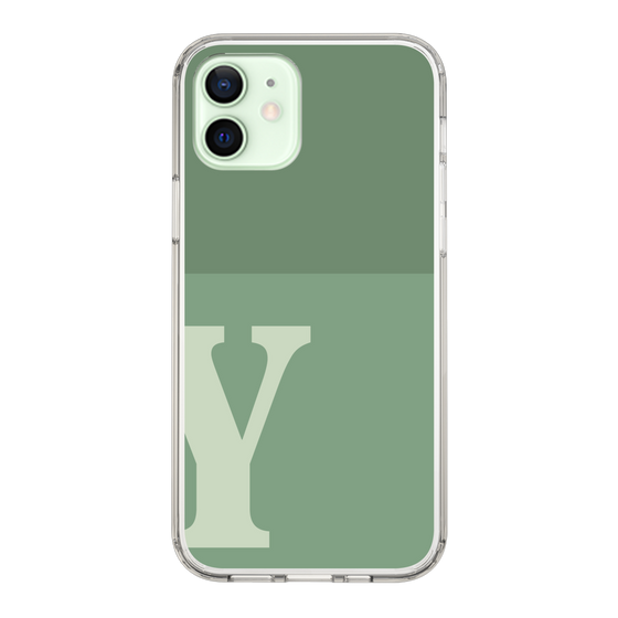 Slim Protection Case［ Original - initial two tone - Y green ］