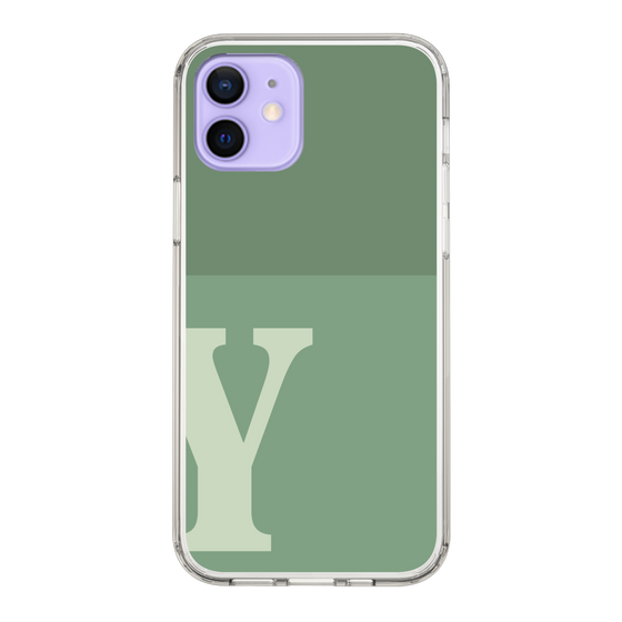 Slim Protection Case［ Original - initial two tone - Y green ］