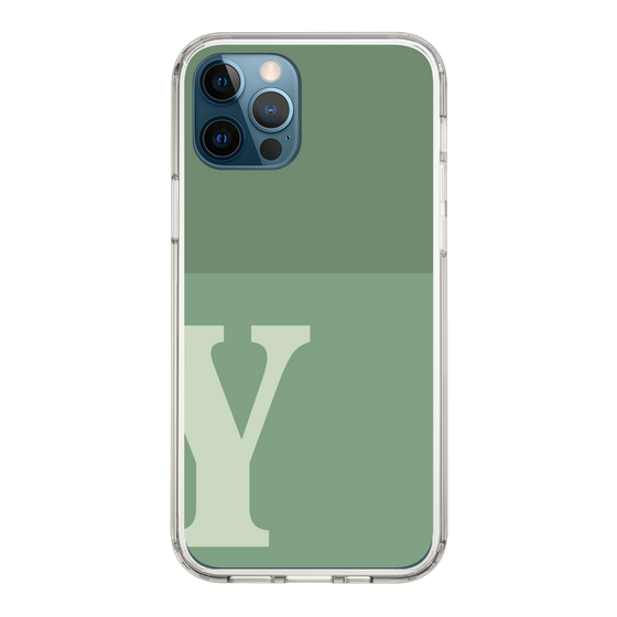 Slim Protection Case［ Original - initial two tone - Y green ］