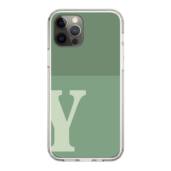 Slim Protection Case［ Original - initial two tone - Y green ］