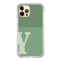 Slim Protection Case［ Original - initial two tone - Y green ］