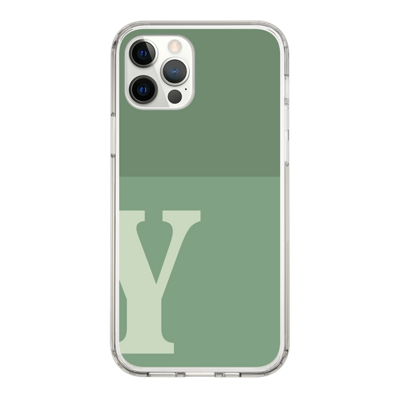Slim Protection Case［ Original - initial two tone - Y green ］