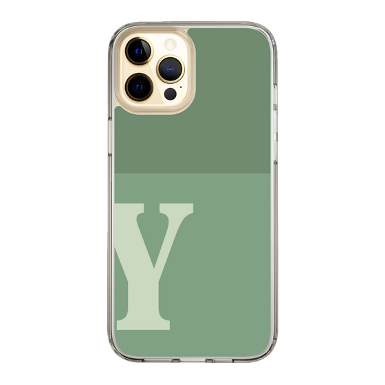 Slim Protection Case［ Original - initial two tone - Y green ］
