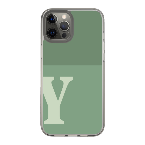 Slim Protection Case［ Original - initial two tone - Y green ］