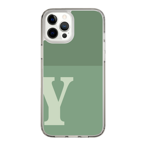 Slim Protection Case［ Original - initial two tone - Y green ］