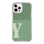 Slim Protection Case［ Original - initial two tone - Y green ］