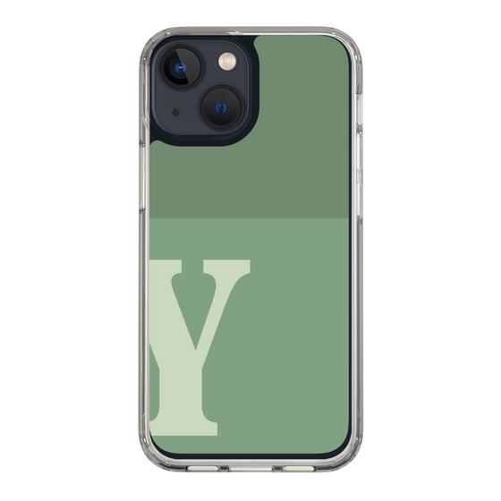 Slim Protection Case［ Original - initial two tone - Y green ］
