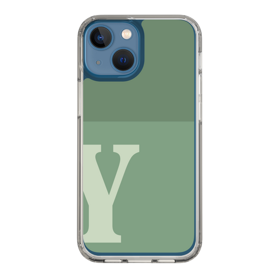 Slim Protection Case［ Original - initial two tone - Y green ］