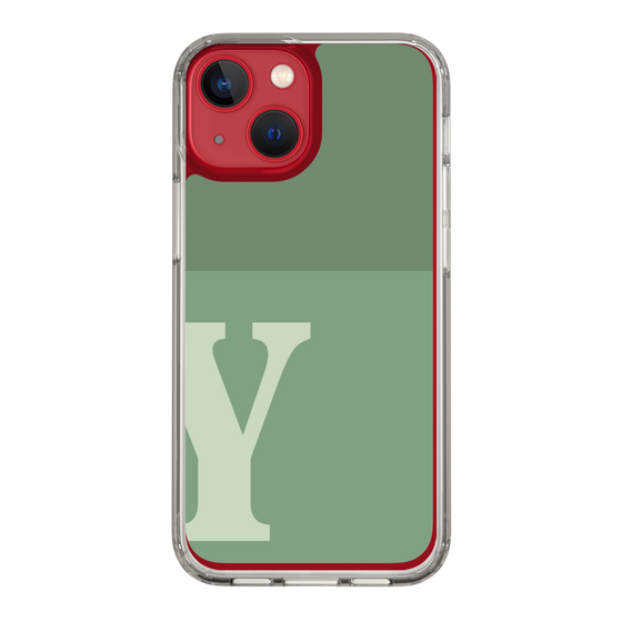 Slim Protection Case［ Original - initial two tone - Y green ］