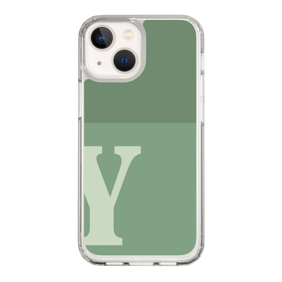 Slim Protection Case［ Original - initial two tone - Y green ］