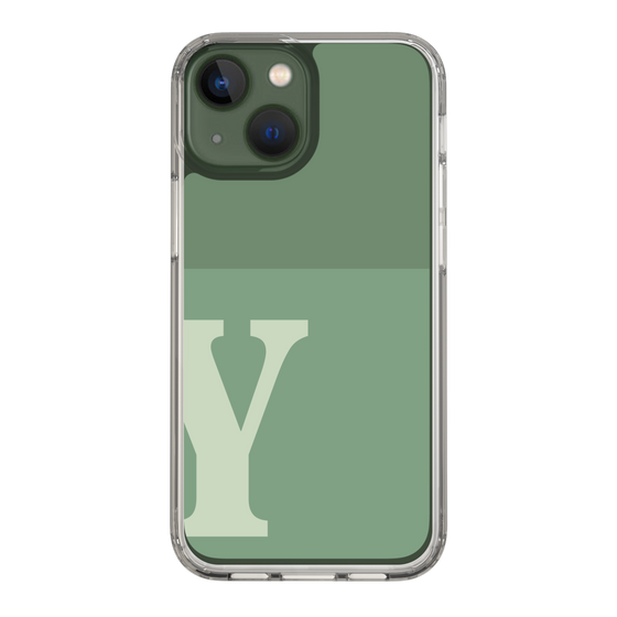 Slim Protection Case［ Original - initial two tone - Y green ］