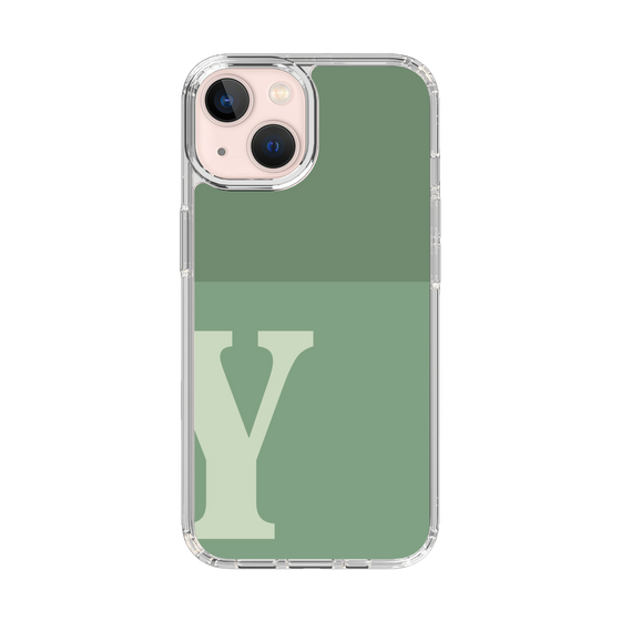 Slim Protection Case［ Original - initial two tone - Y green ］