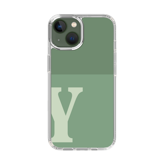 Slim Protection Case［ Original - initial two tone - Y green ］