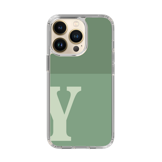 Slim Protection Case［ Original - initial two tone - Y green ］