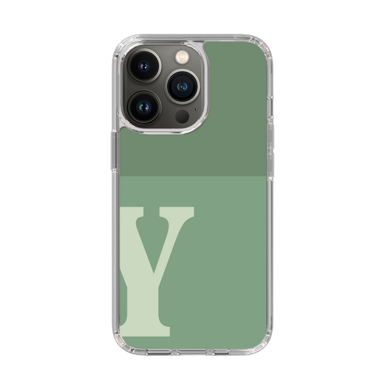 Slim Protection Case［ Original - initial two tone - Y green ］