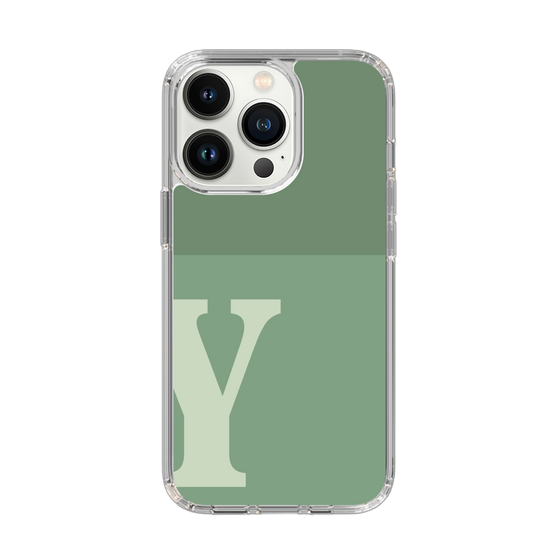 Slim Protection Case［ Original - initial two tone - Y green ］