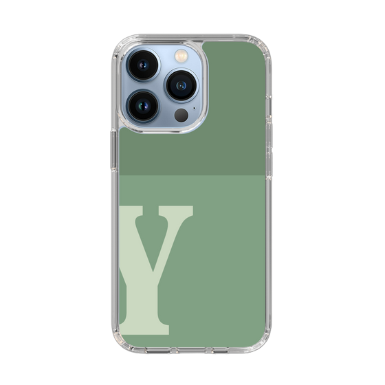 Slim Protection Case［ Original - initial two tone - Y green ］