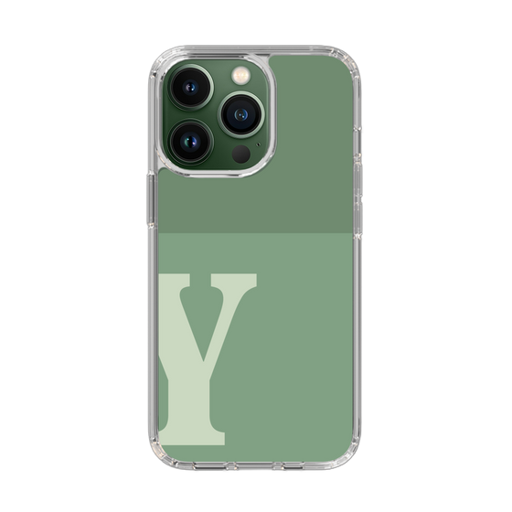 Slim Protection Case［ Original - initial two tone - Y green ］