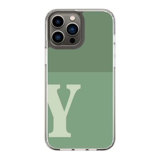 Slim Protection Case［ Original - initial two tone - Y green ］