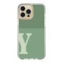 Slim Protection Case［ Original - initial two tone - Y green ］