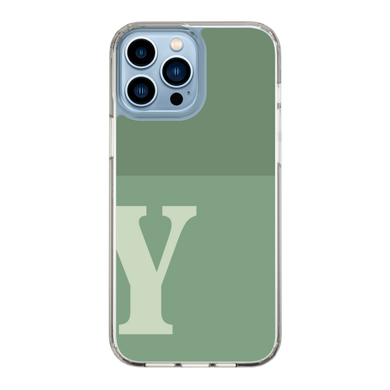 Slim Protection Case［ Original - initial two tone - Y green ］