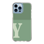 Slim Protection Case［ Original - initial two tone - Y green ］