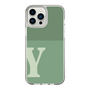 Slim Protection Case［ Original - initial two tone - Y green ］