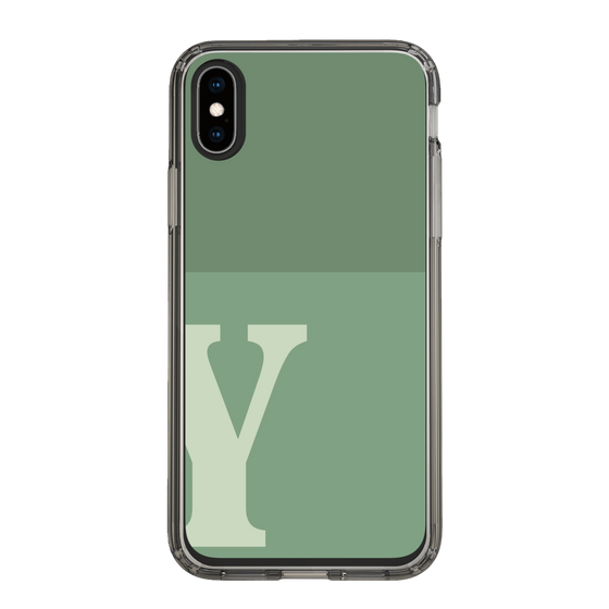 Slim Protection Case［ Original - initial two tone - Y green ］