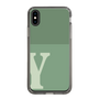 Slim Protection Case［ Original - initial two tone - Y green ］