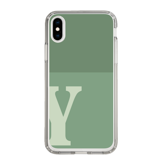Slim Protection Case［ Original - initial two tone - Y green ］