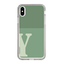 Slim Protection Case［ Original - initial two tone - Y green ］