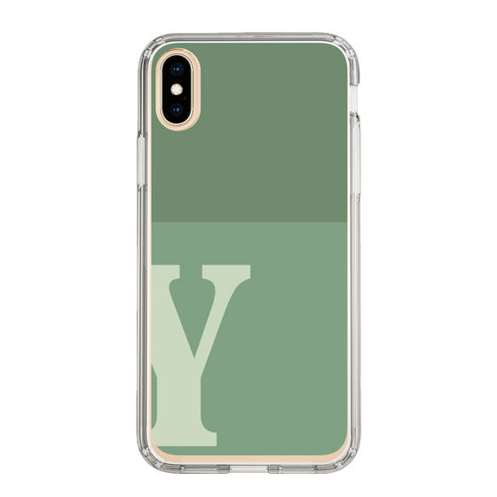 Slim Protection Case［ Original - initial two tone - Y green ］