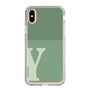 Slim Protection Case［ Original - initial two tone - Y green ］