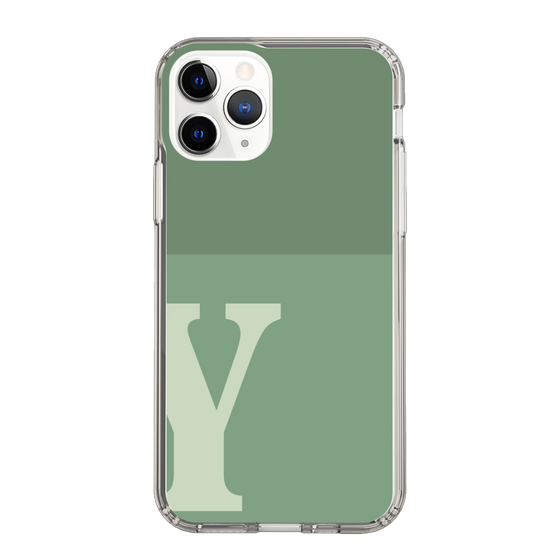 Slim Protection Case［ Original - initial two tone - Y green ］