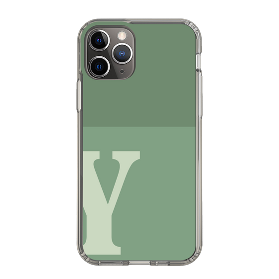 Slim Protection Case［ Original - initial two tone - Y green ］