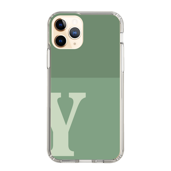 Slim Protection Case［ Original - initial two tone - Y green ］