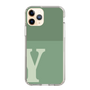 Slim Protection Case［ Original - initial two tone - Y green ］