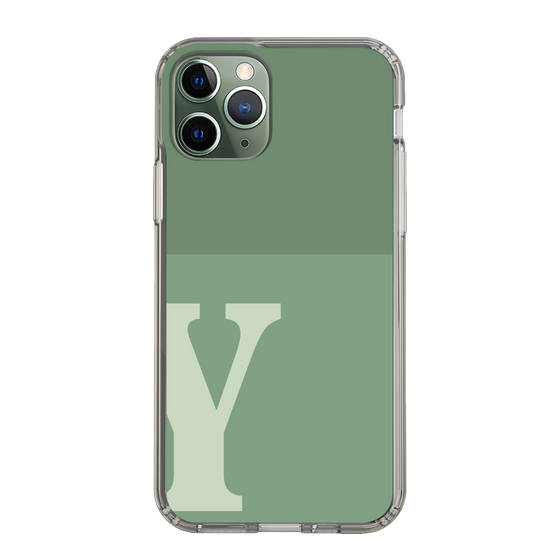 Slim Protection Case［ Original - initial two tone - Y green ］