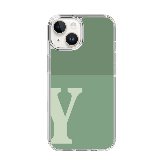 Slim Protection Case［ Original - initial two tone - Y green ］